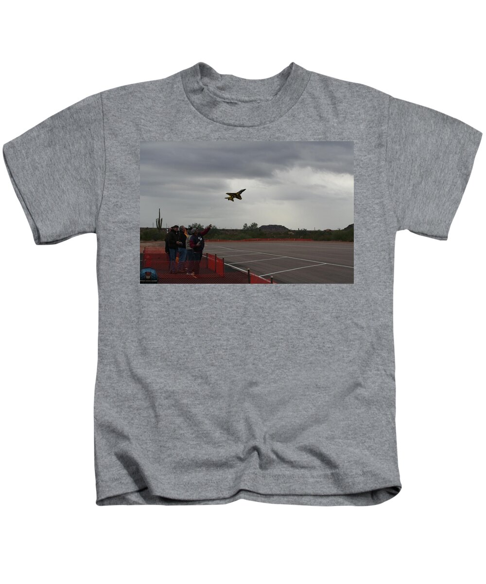 F-16 Kids T-Shirt featuring the photograph Heave by David S Reynolds
