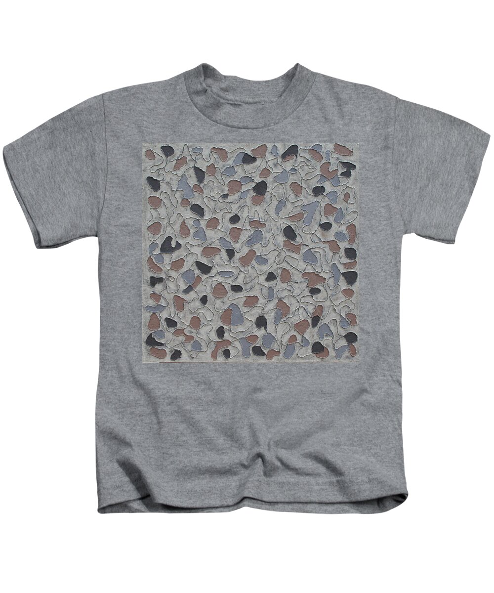 Abstract Kids T-Shirt featuring the painting Hidden Hearts by Trish Toro