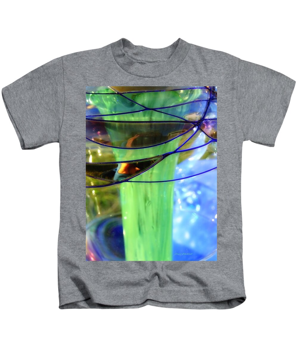 Glass Kids T-Shirt featuring the photograph Hiding Behind The Glass by Donna Blackhall
