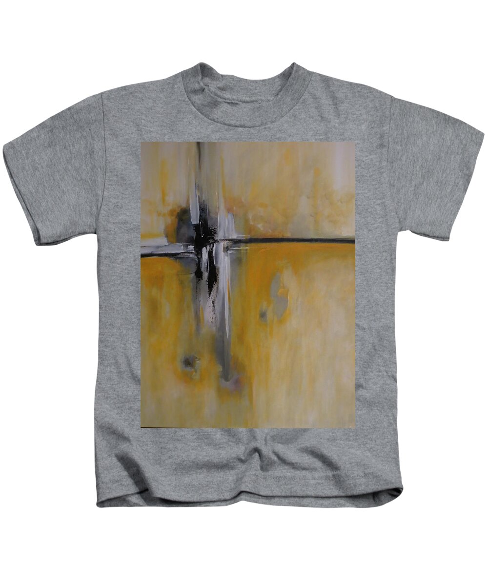 Abstract Kids T-Shirt featuring the painting Imagine That by Soraya Silvestri