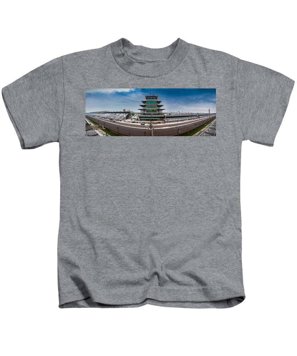2013 Kids T-Shirt featuring the photograph Indianapolis Motor Speedway by Ron Pate
