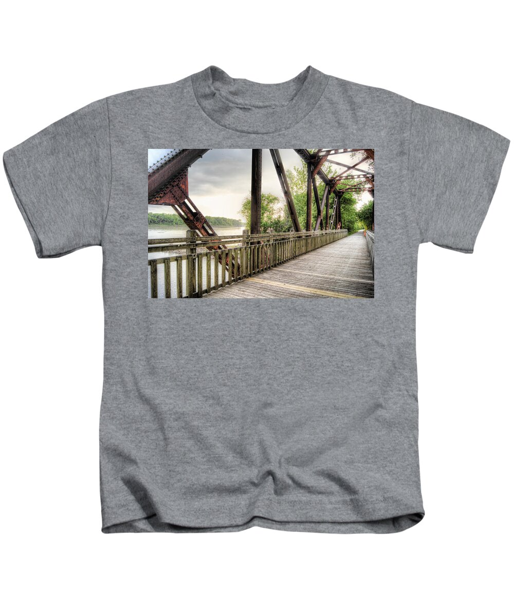 Katy Kids T-Shirt featuring the photograph Katy Trail Near Easley by Cricket Hackmann