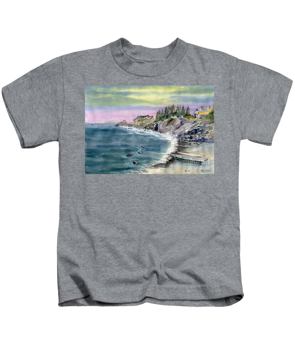 Last Light Kids T-Shirt featuring the painting Last Light by Melly Terpening