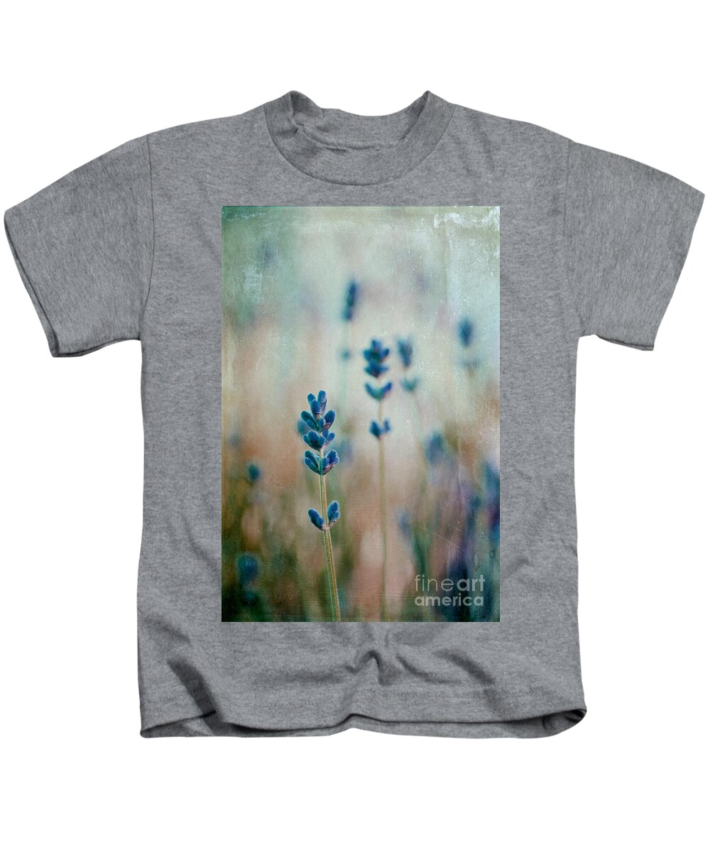 Lavender Kids T-Shirt featuring the photograph Lavandines 02 - 222t03 by Variance Collections