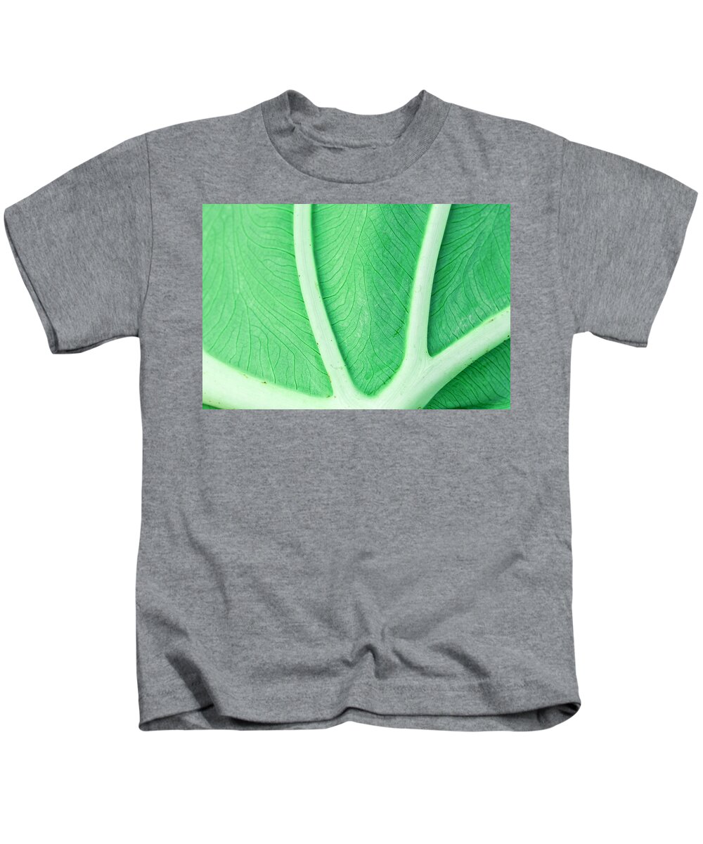 Leaf Kids T-Shirt featuring the photograph Leaf Macro by Alexey Stiop