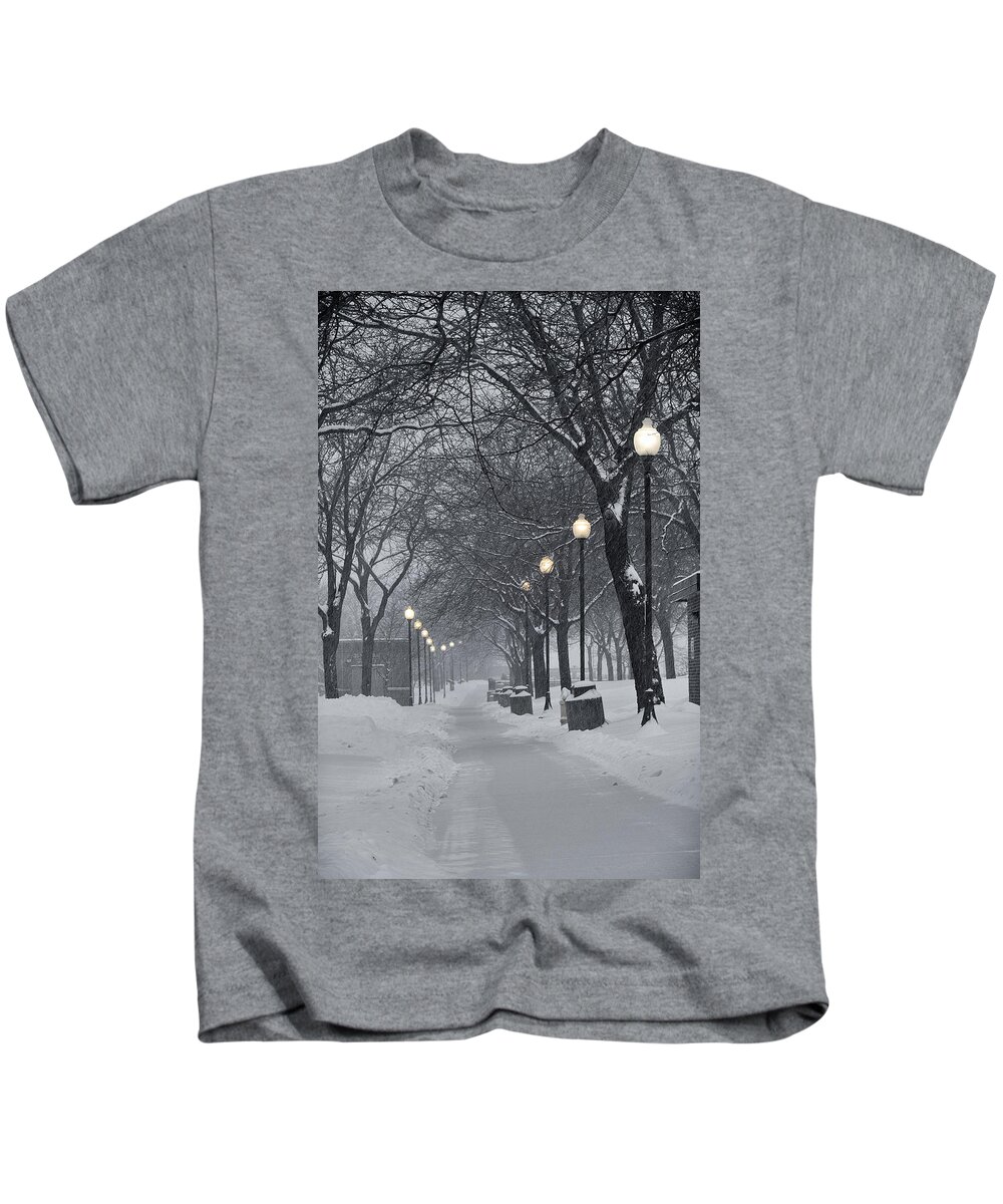 Lights Kids T-Shirt featuring the photograph Levee Park Lights by Al Mueller
