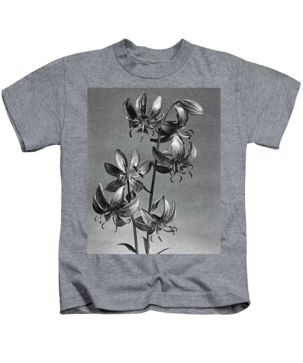 Flowers Kids T-Shirt featuring the photograph Lilium Hansonii by J. Horace McFarland