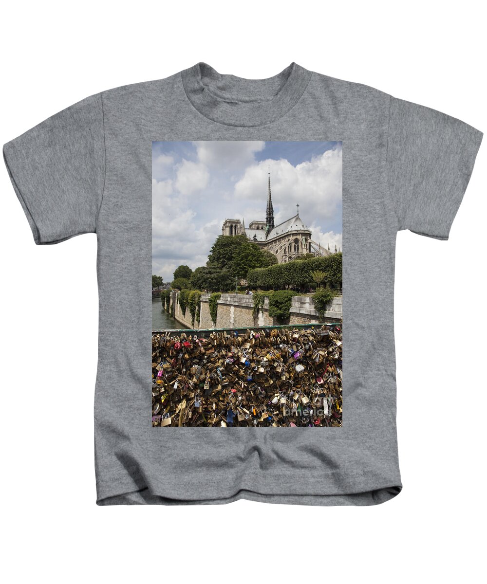 Lock Kids T-Shirt featuring the photograph Lock Bridge by Timothy Johnson