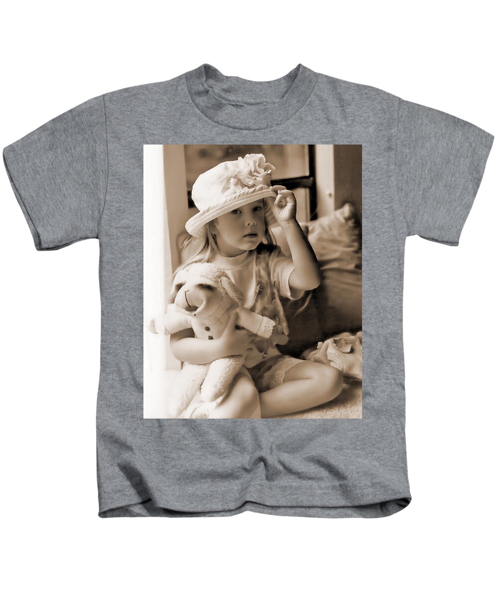 Child Kids T-Shirt featuring the photograph Memories Out Of Time by Rory Siegel