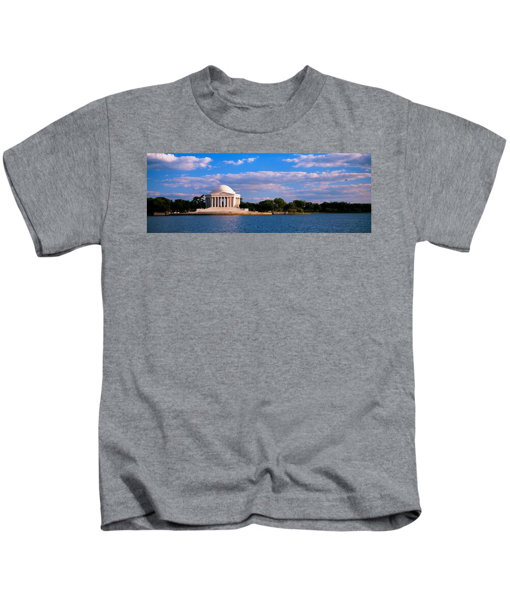Photography Kids T-Shirt featuring the photograph Monument On The Waterfront, Jefferson by Panoramic Images