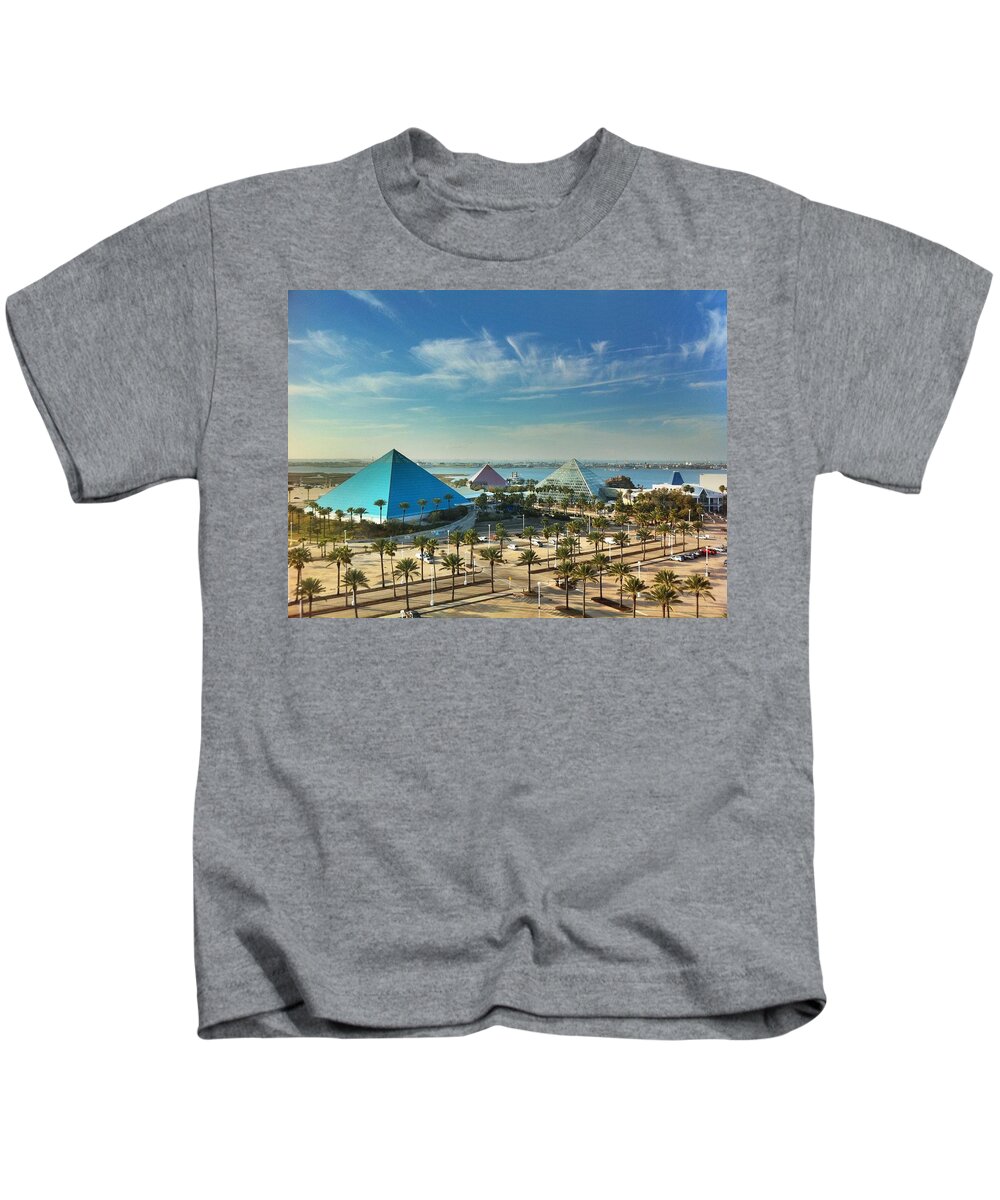 Moody Kids T-Shirt featuring the photograph Moody Gardens in Galveston by Tim Stanley