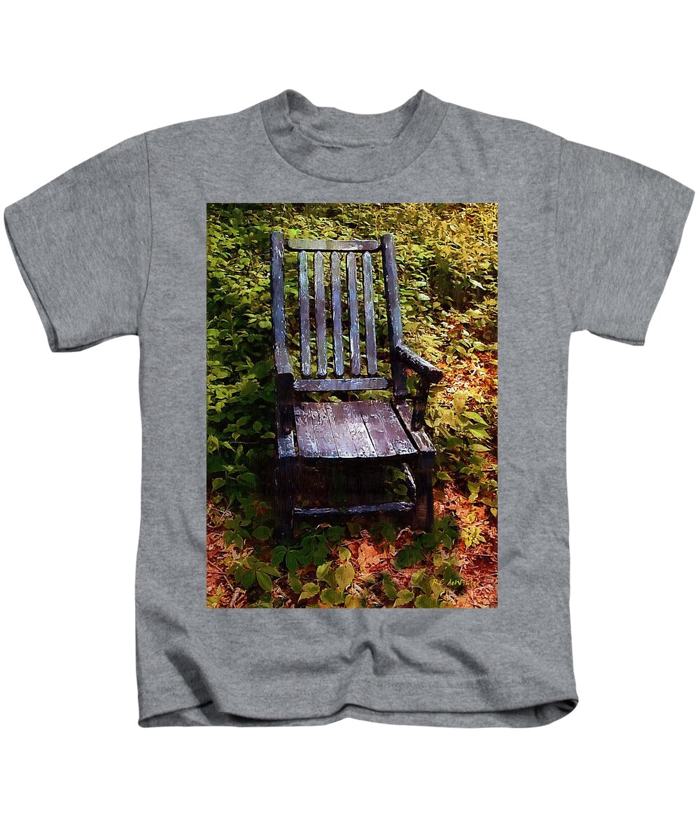 Antique Kids T-Shirt featuring the painting My Thinking Chair by RC DeWinter