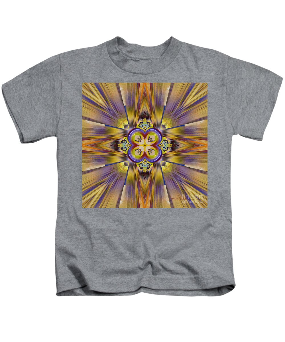 Mandala Kids T-Shirt featuring the digital art Native American Spirit by Deborah Benoit