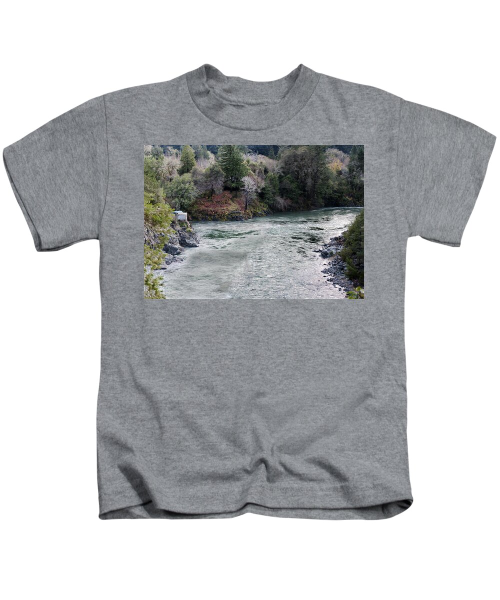 River Kids T-Shirt featuring the photograph North and Middle Fork of Smith River 2 by Betty Depee