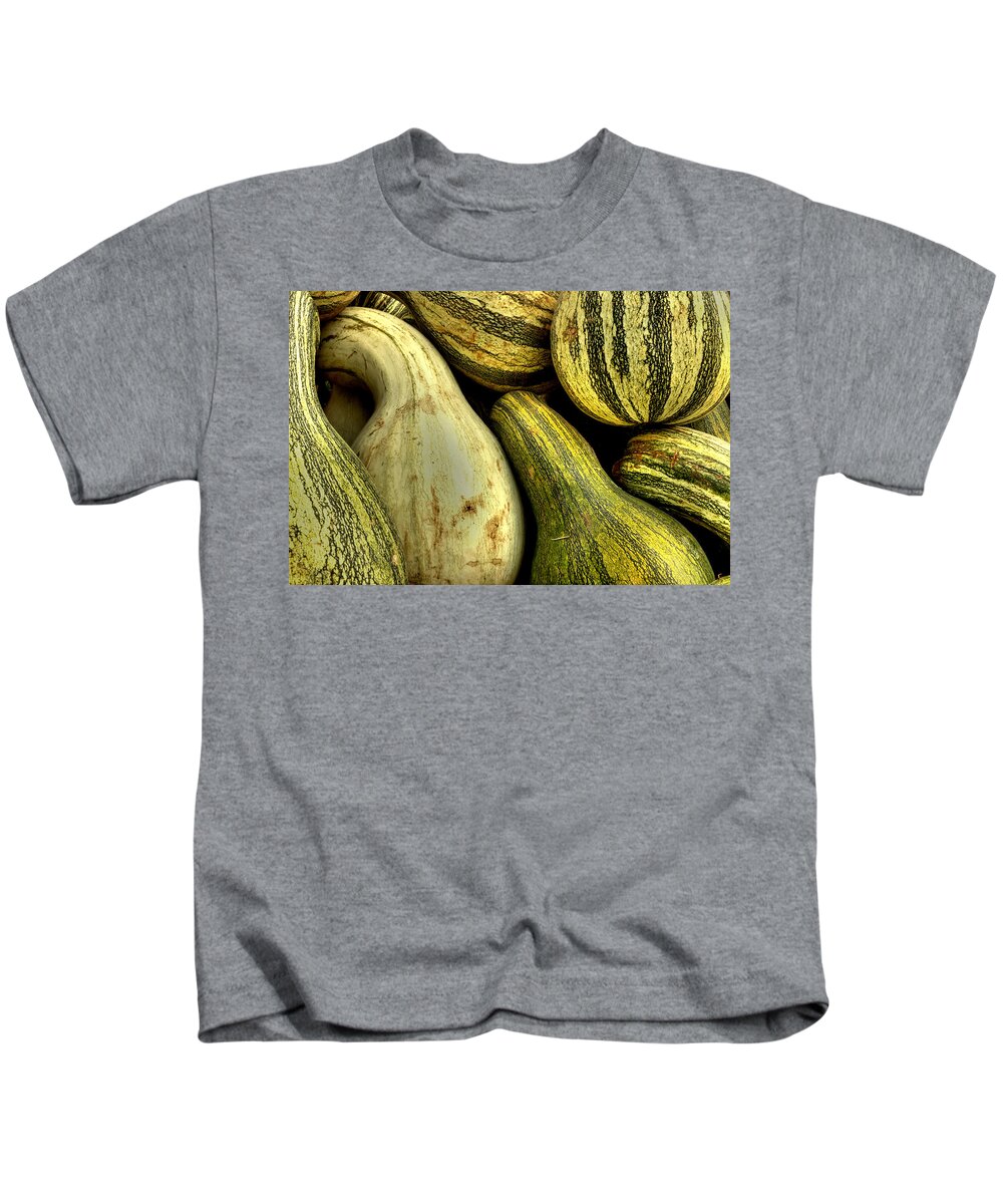 Gourds Kids T-Shirt featuring the photograph October Gourds by Michael Eingle