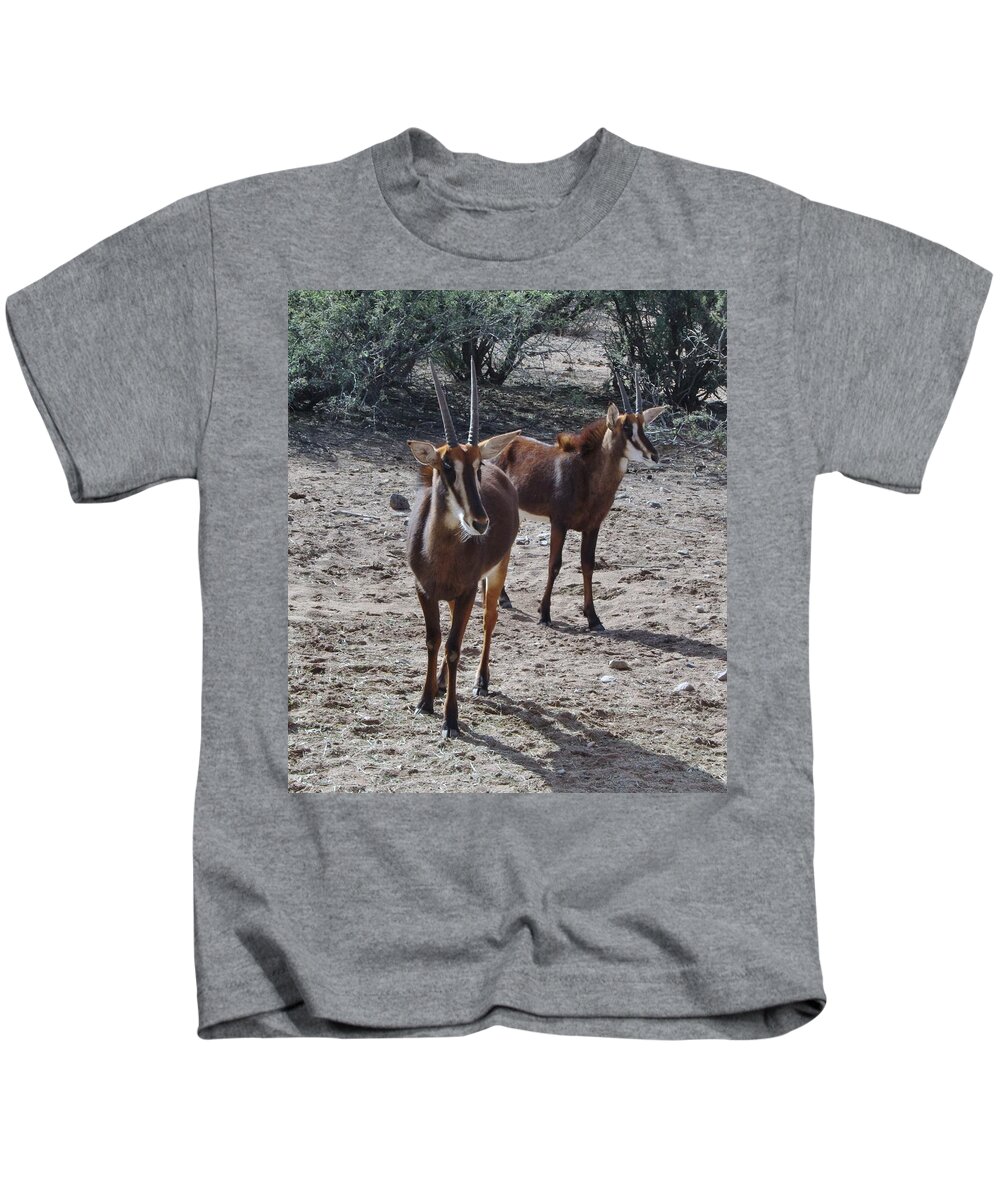 Out Of Africa Kids T-Shirt featuring the photograph Out of Africa B by Phyllis Spoor