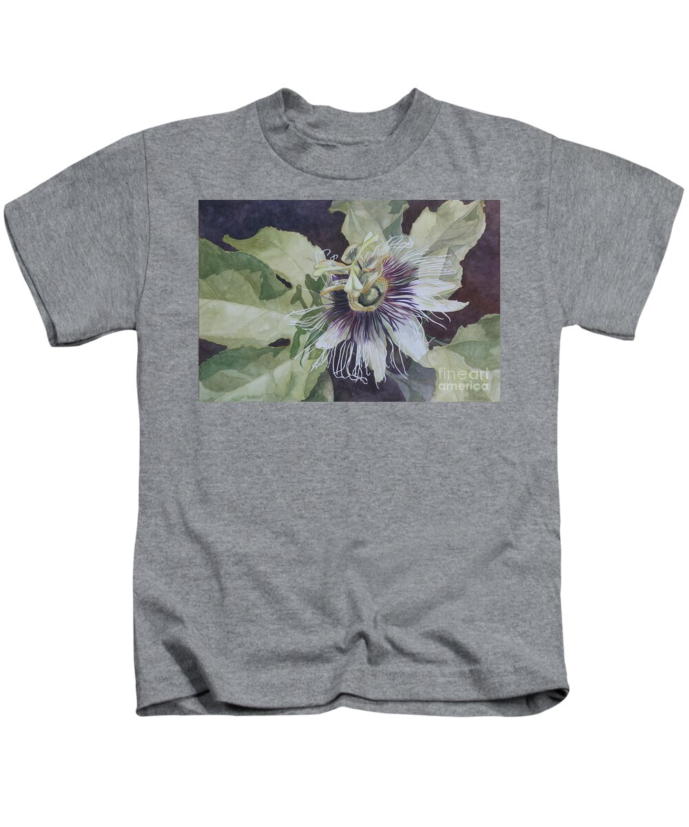 Flower Kids T-Shirt featuring the painting Panama Passion by Jan Lawnikanis