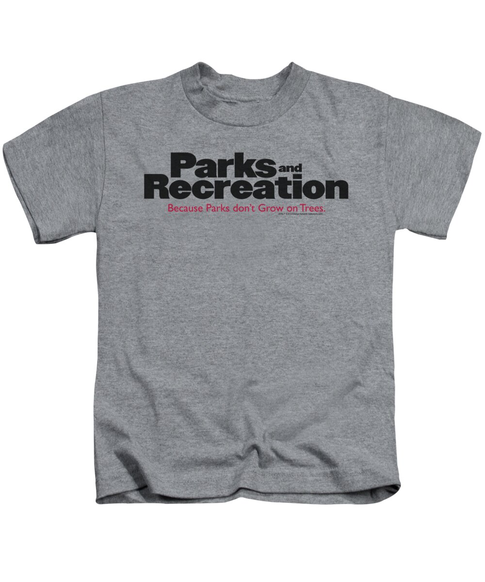 Parks And Rec Kids T-Shirt featuring the digital art Parks And Rec - Logo by Brand A