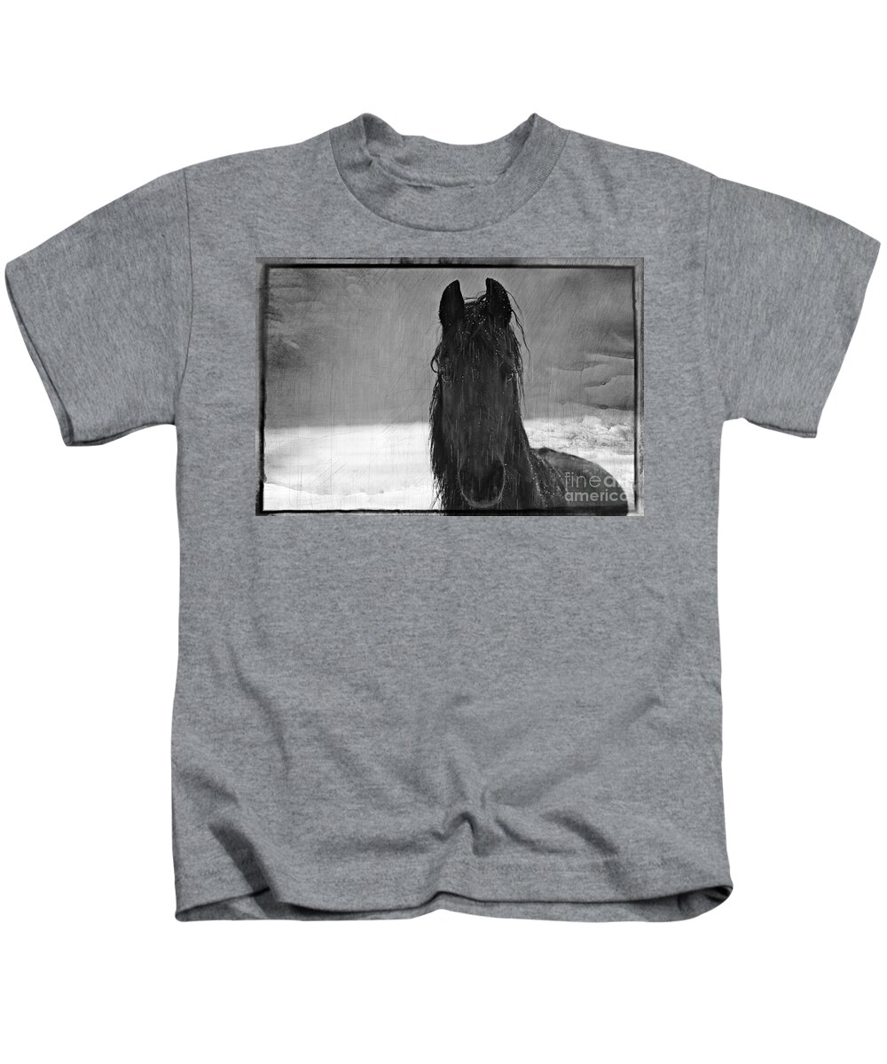 Animal Kids T-Shirt featuring the photograph Peace in the Storm by Michelle Twohig