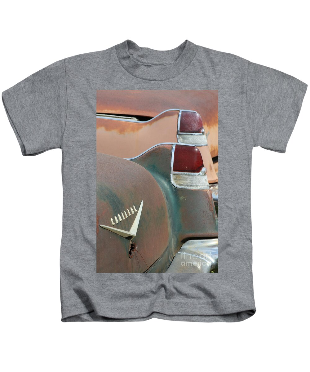Cars Kids T-Shirt featuring the photograph Pink Cadillac by Crystal Nederman