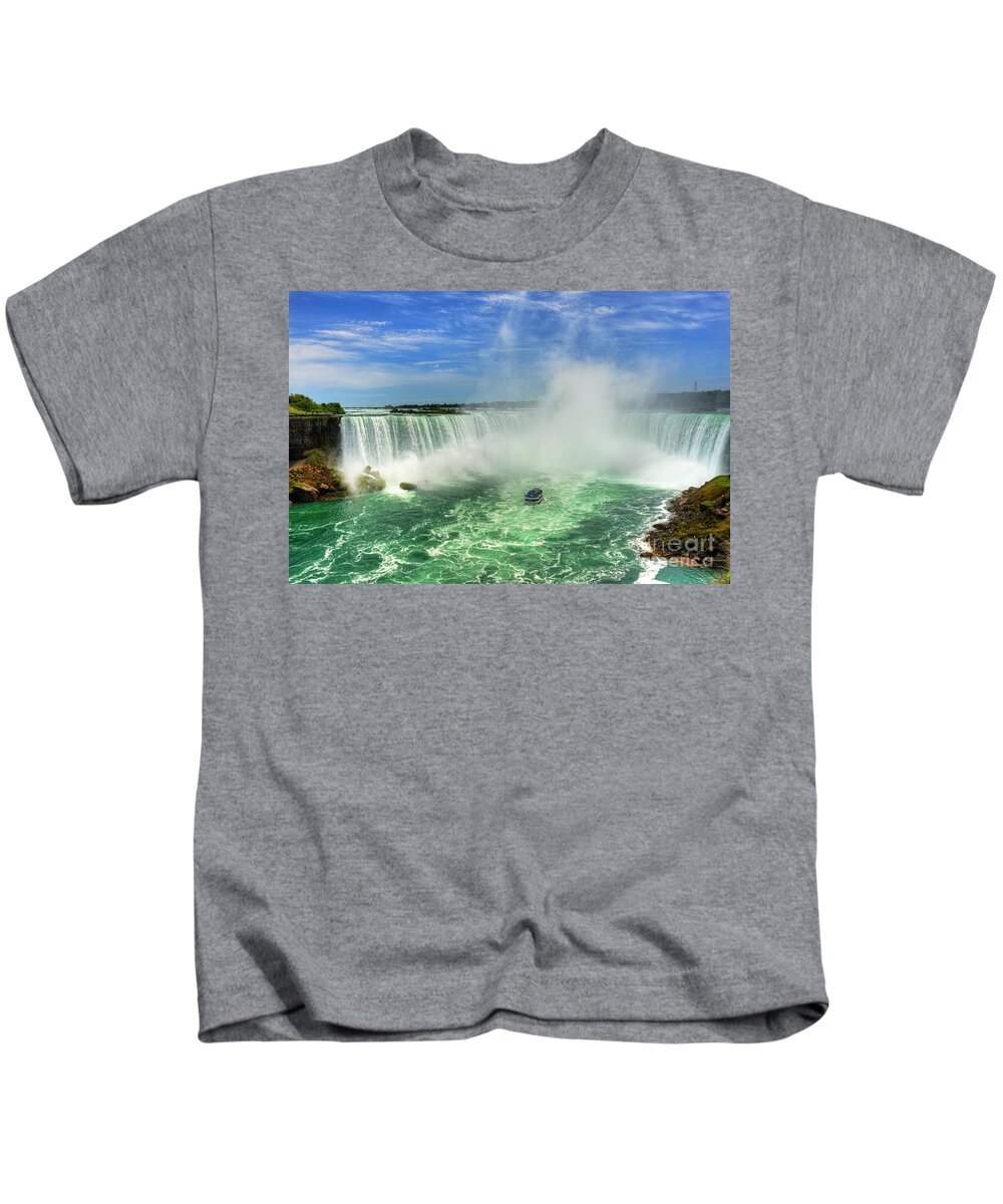 Nina Stavlund Kids T-Shirt featuring the photograph Point of Land cut in Two.. by Nina Stavlund