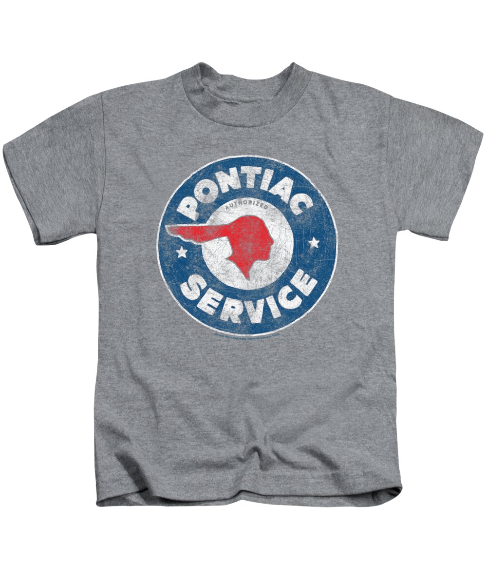 Pontiac Kids T-Shirt featuring the digital art Pontiac - Vintage Pontiac Service by Brand A