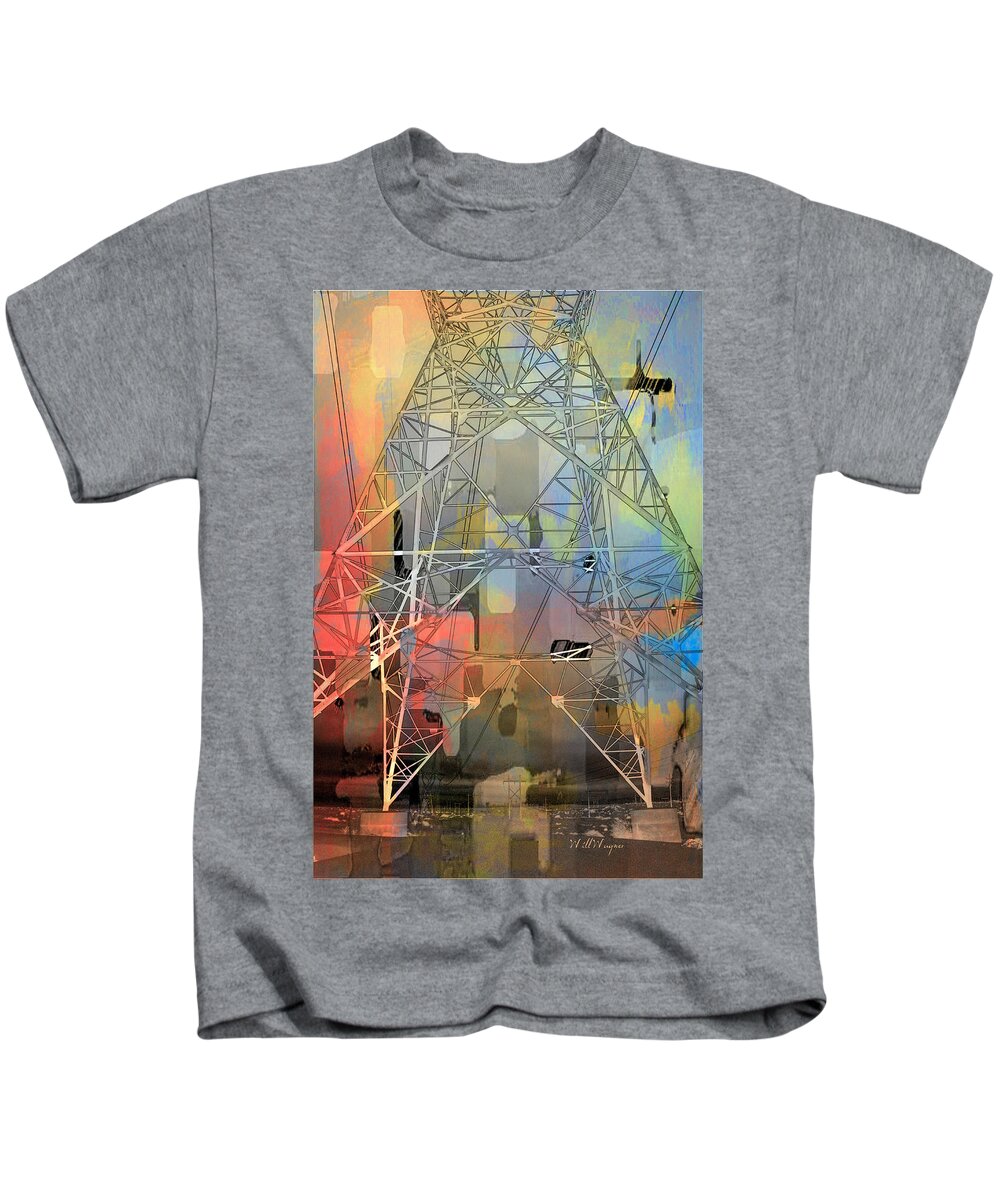 Power Kids T-Shirt featuring the photograph Psychoelectric Power by Will Wagner