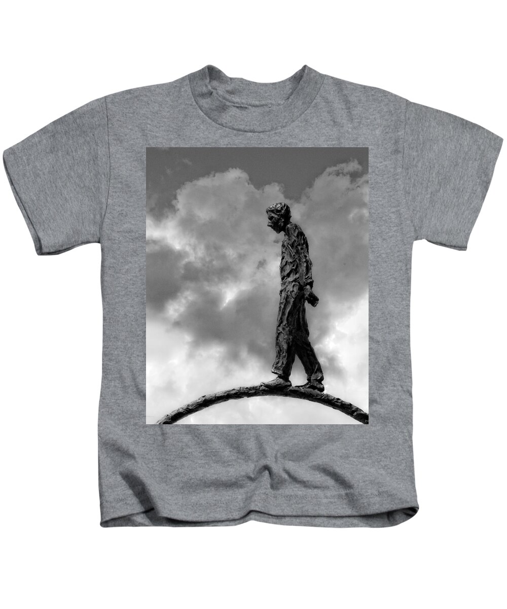 Statue Kids T-Shirt featuring the photograph Ring Walker II by Ron White