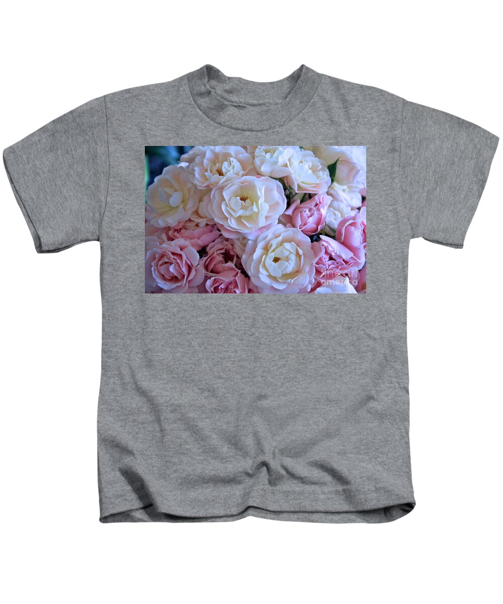 Rose Kids T-Shirt featuring the photograph Roses on the Veranda by Carol Groenen