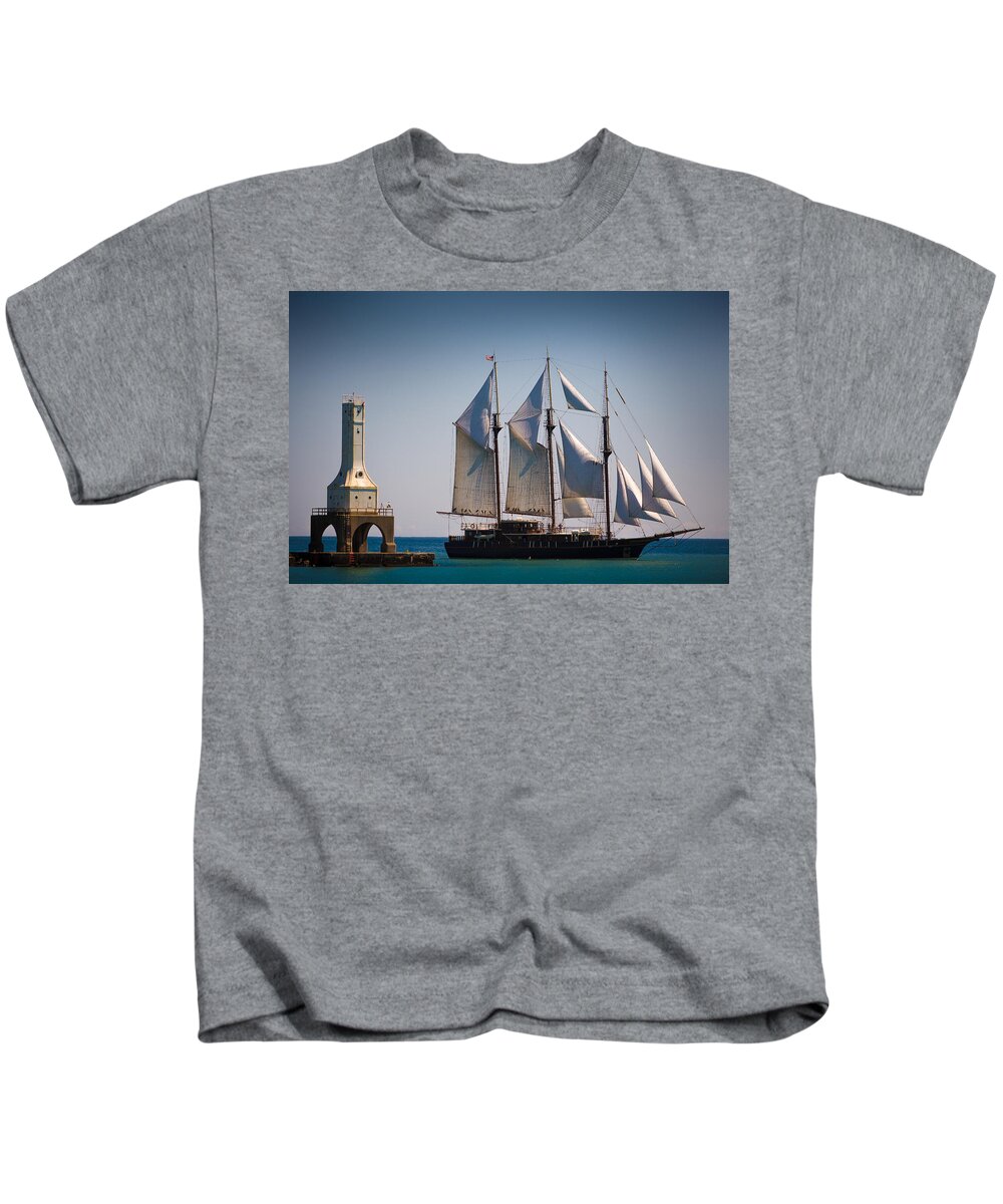 Peacemaker Kids T-Shirt featuring the photograph s/v Peacemaker by James Meyer
