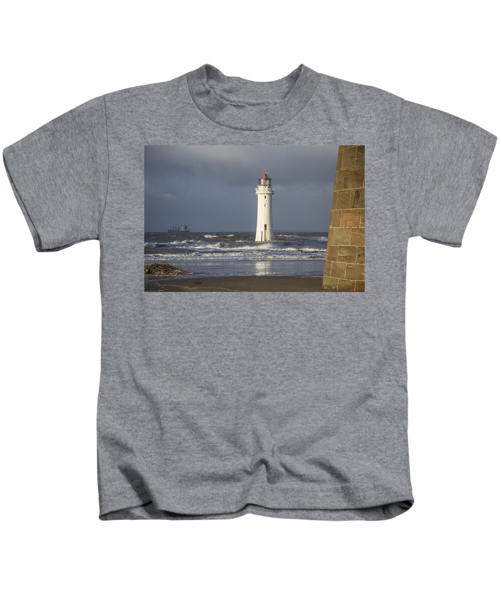Sea Kids T-Shirt featuring the photograph Safely Past by Spikey Mouse Photography