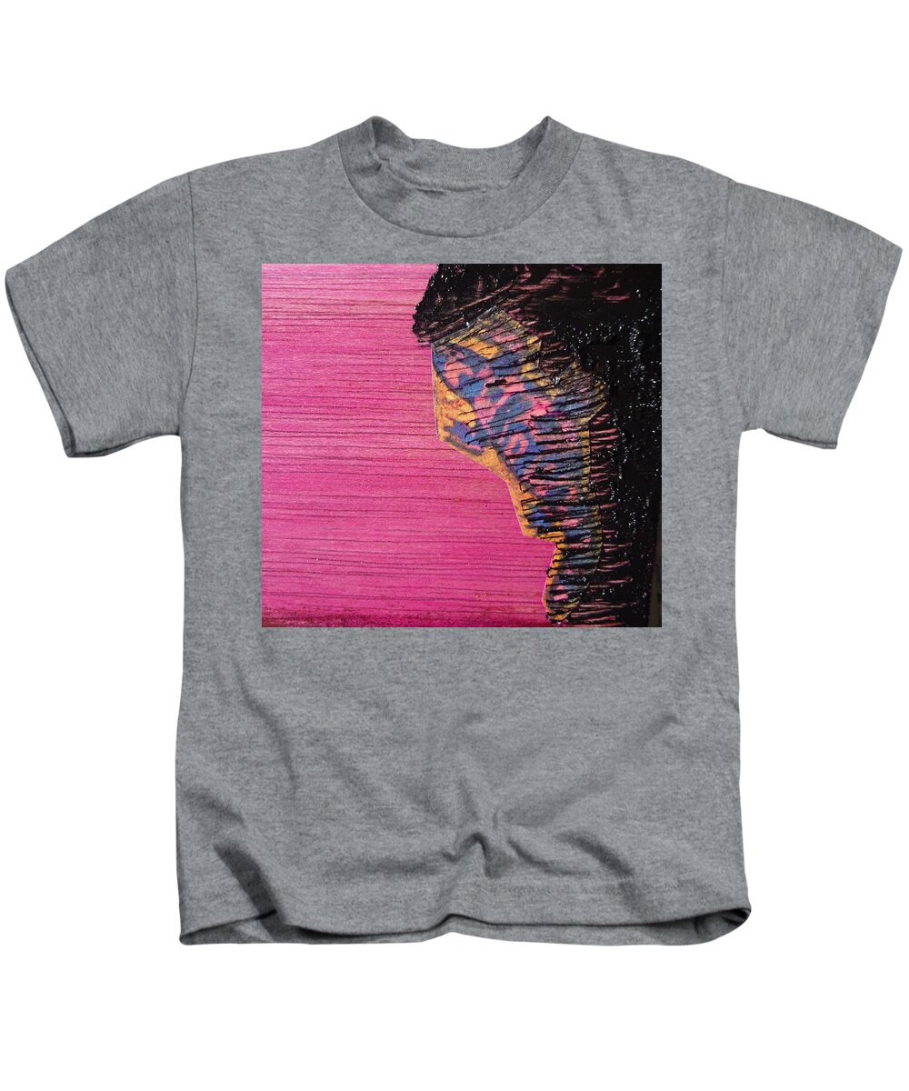 Salamander Kids T-Shirt featuring the mixed media Collage Nr. 10 Salamander by Jo Ann