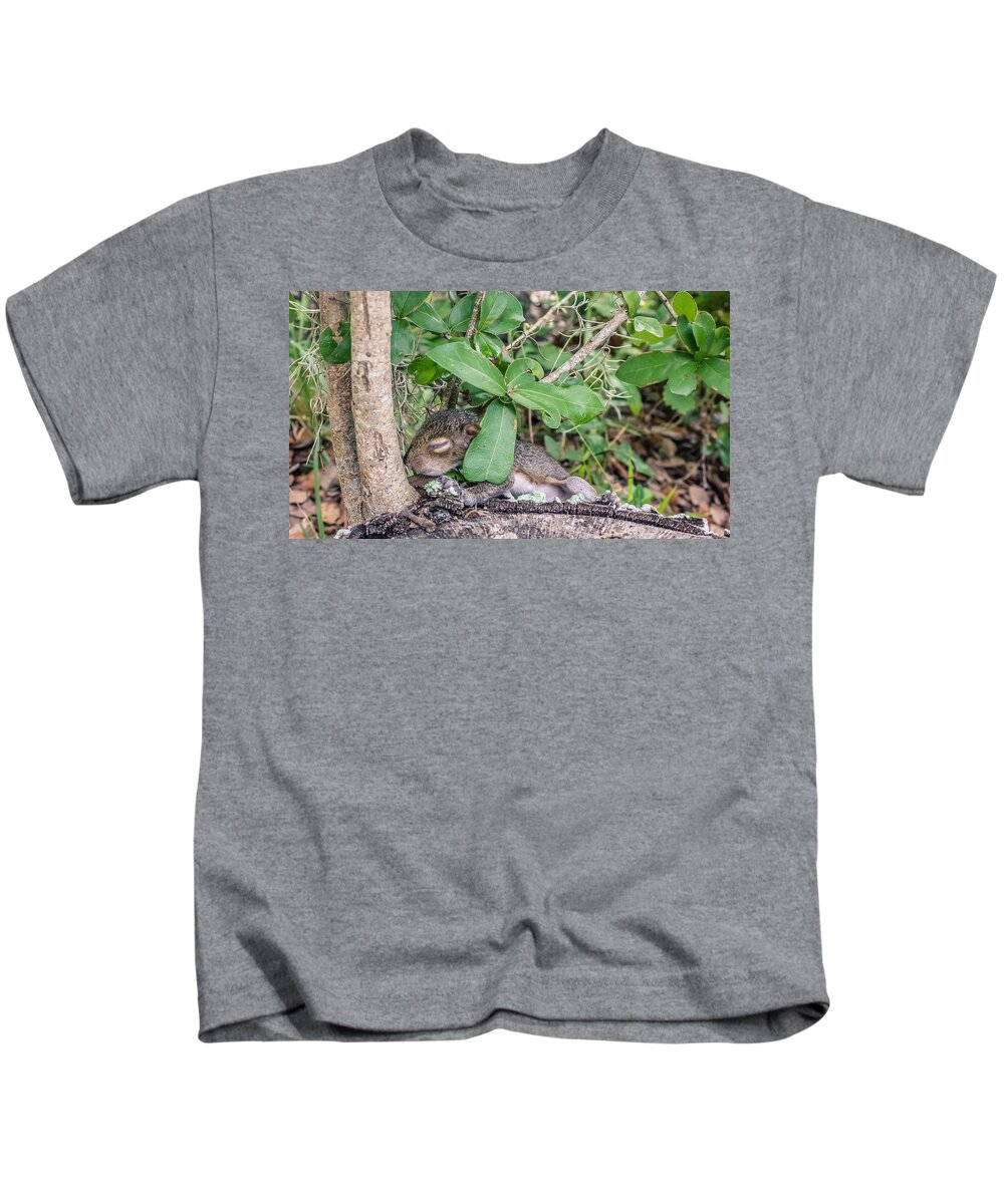 Adorable Kids T-Shirt featuring the photograph Sciurus carolinensis by Traveler's Pics