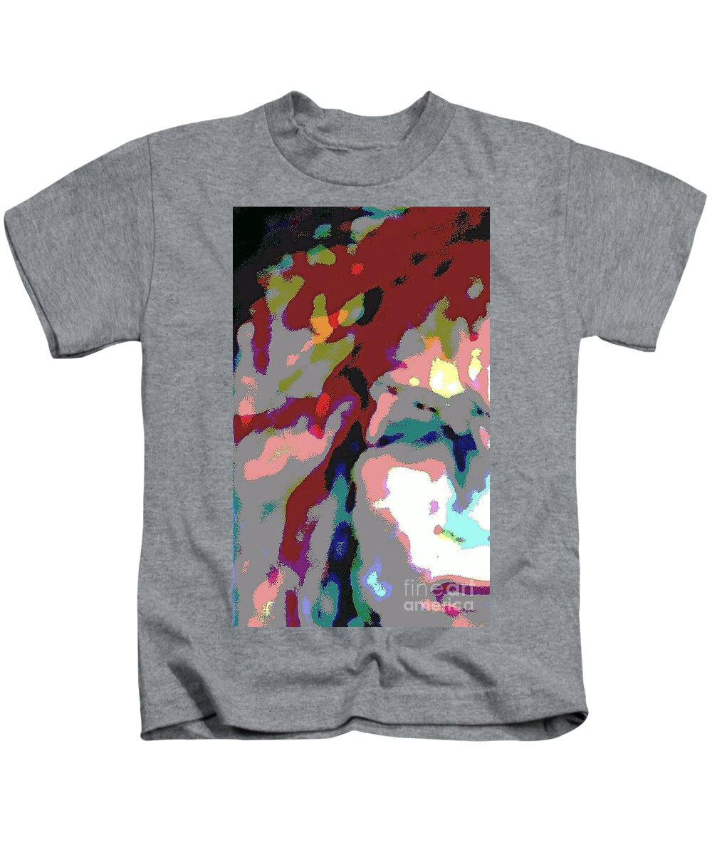 Enlightened Kids T-Shirt featuring the mixed media She Has Found Her Way by Jacqueline McReynolds