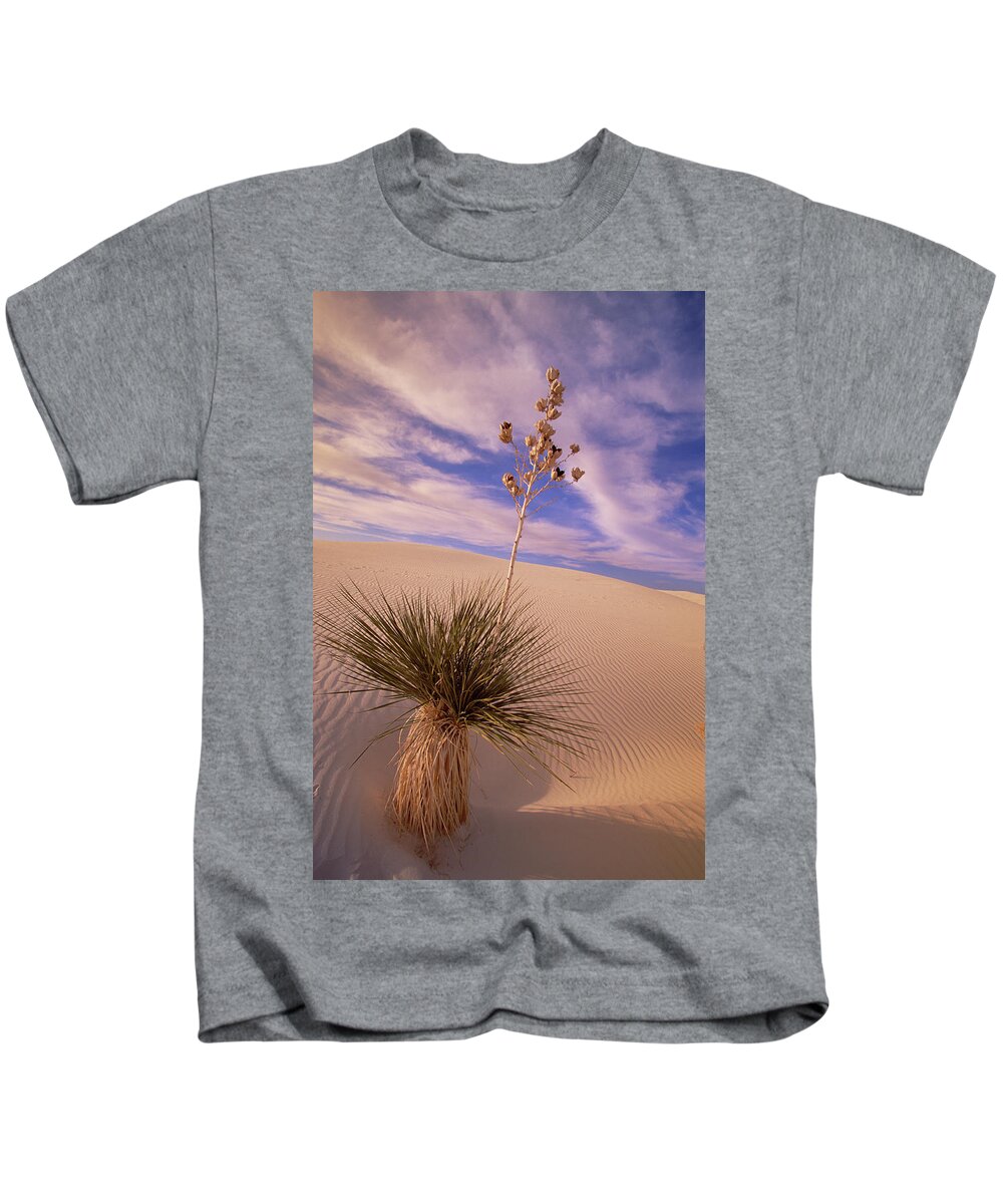 00341457 Kids T-Shirt featuring the photograph Soaptree Yucca On Dune by Yva Momatiuk and John Eastcott