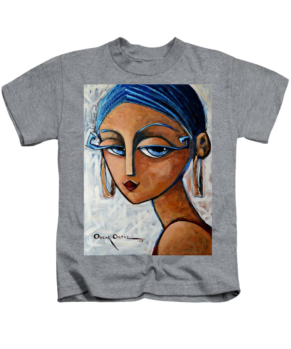 Chic Kids T-Shirt featuring the painting Sofia by Oscar Ortiz