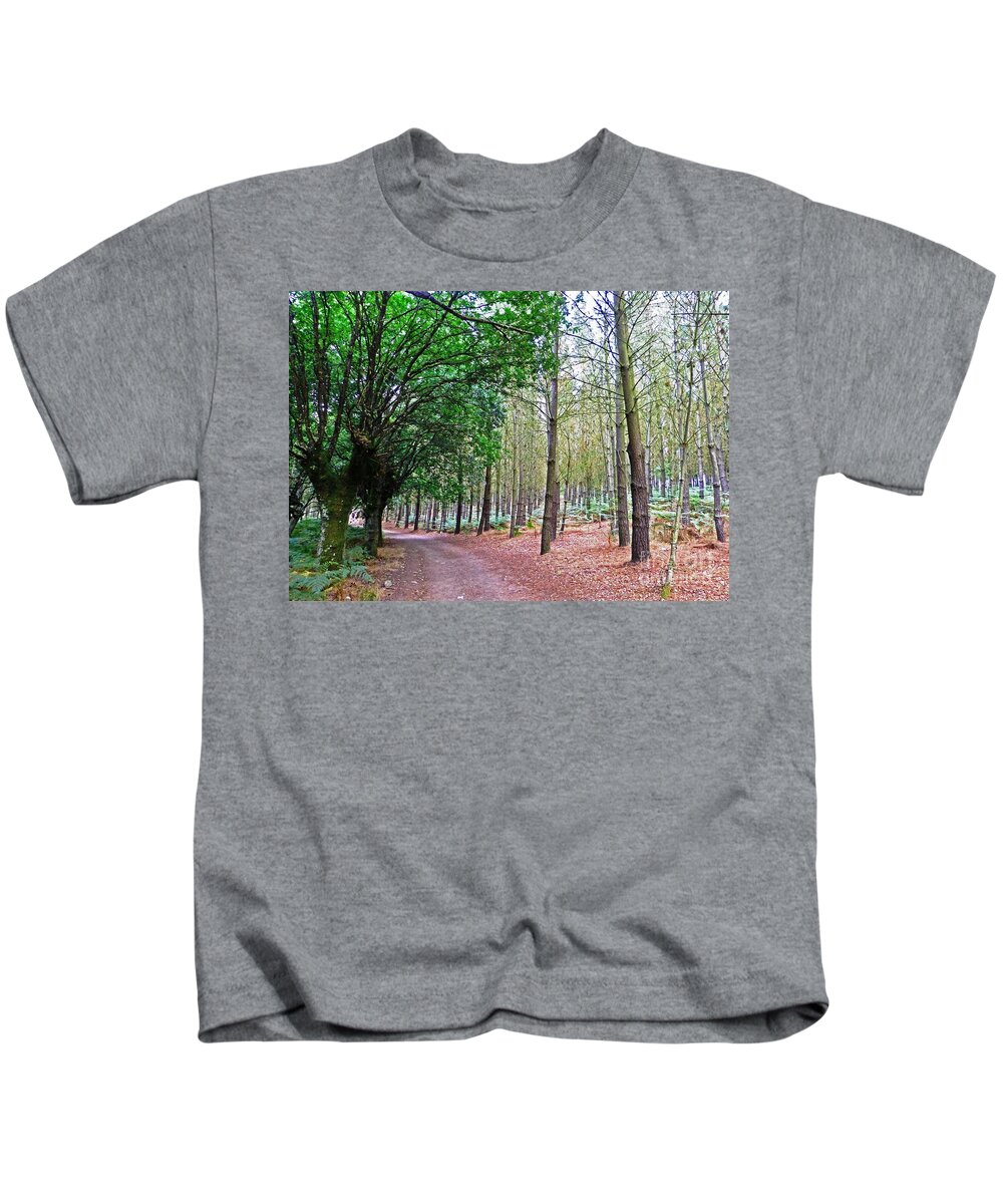 Trees Kids T-Shirt featuring the photograph Spanish Serenity by Marguerita Tan