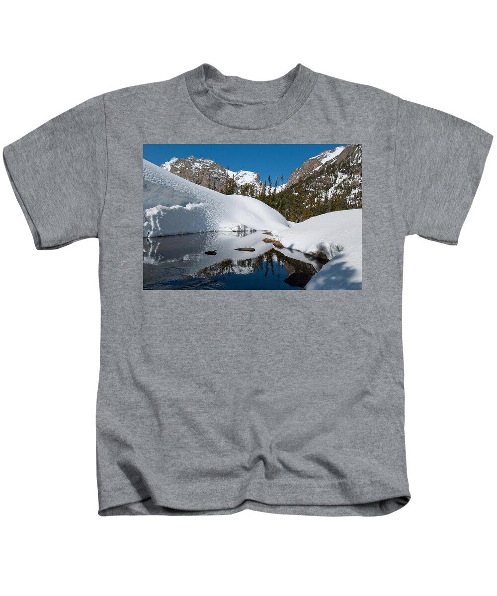 Springtime in the Colorado Rockies Kids T-Shirt by Cascade Colors