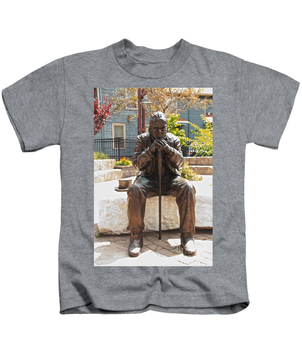 Statue Kids T-Shirt featuring the photograph Still Waiting by William Norton