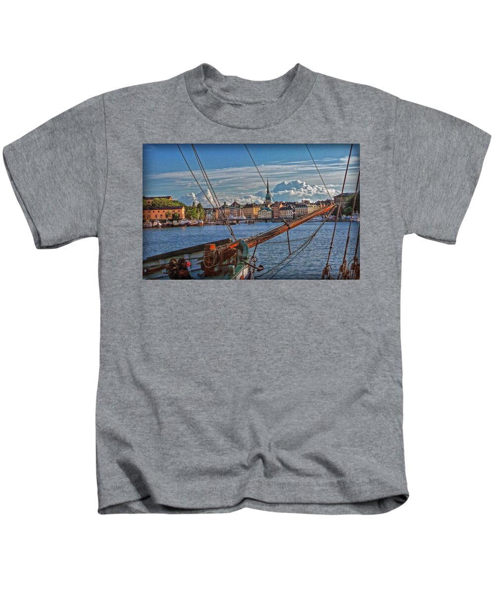 Stockholm Kids T-Shirt featuring the photograph Stockholm by Hanny Heim