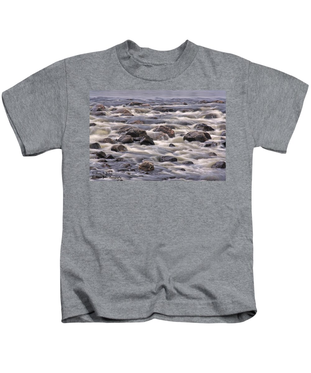 Rock Kids T-Shirt featuring the photograph Streaming Rocks by Hany J