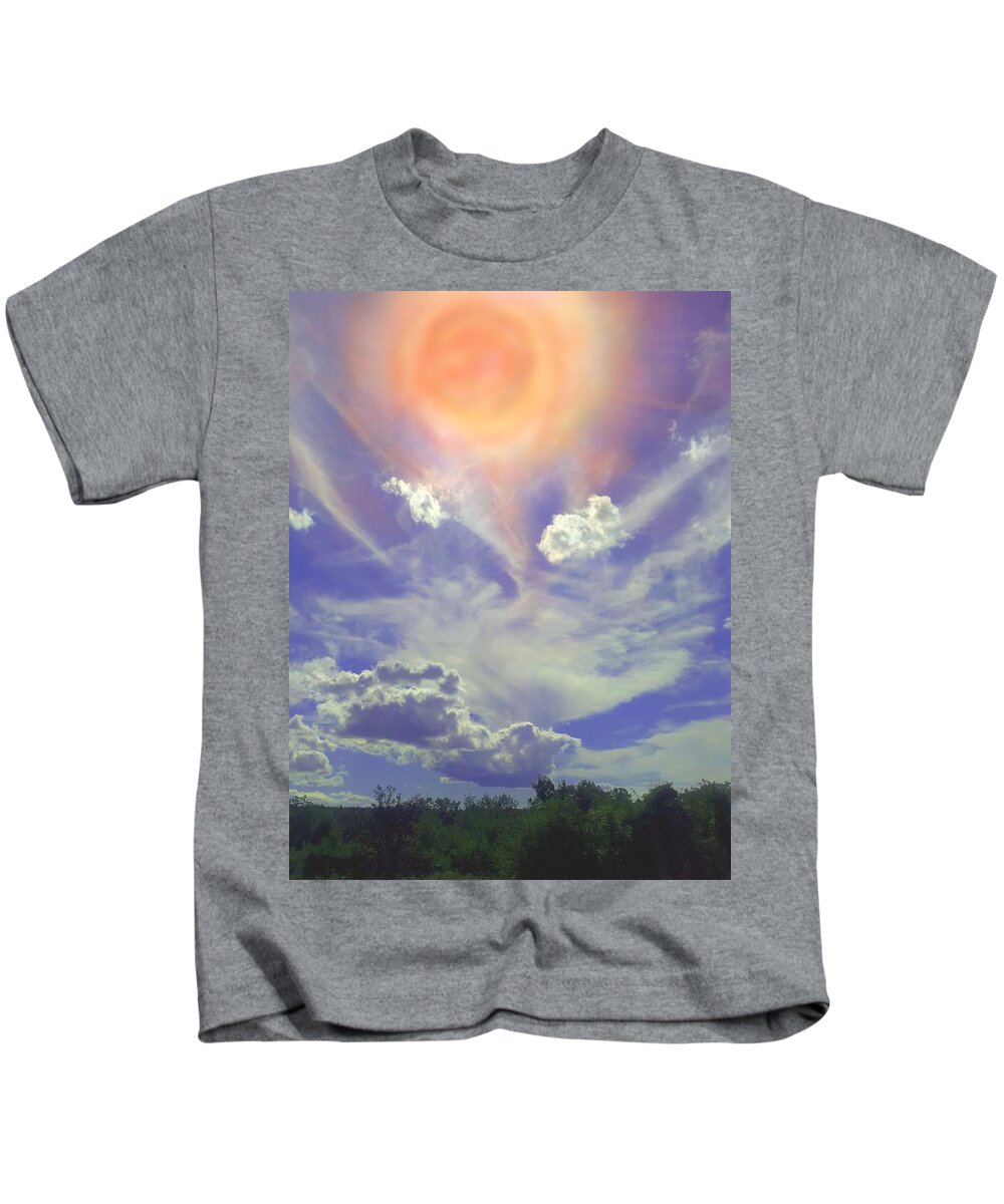Sky Kids T-Shirt featuring the digital art Summer Sky by Christine Fournier