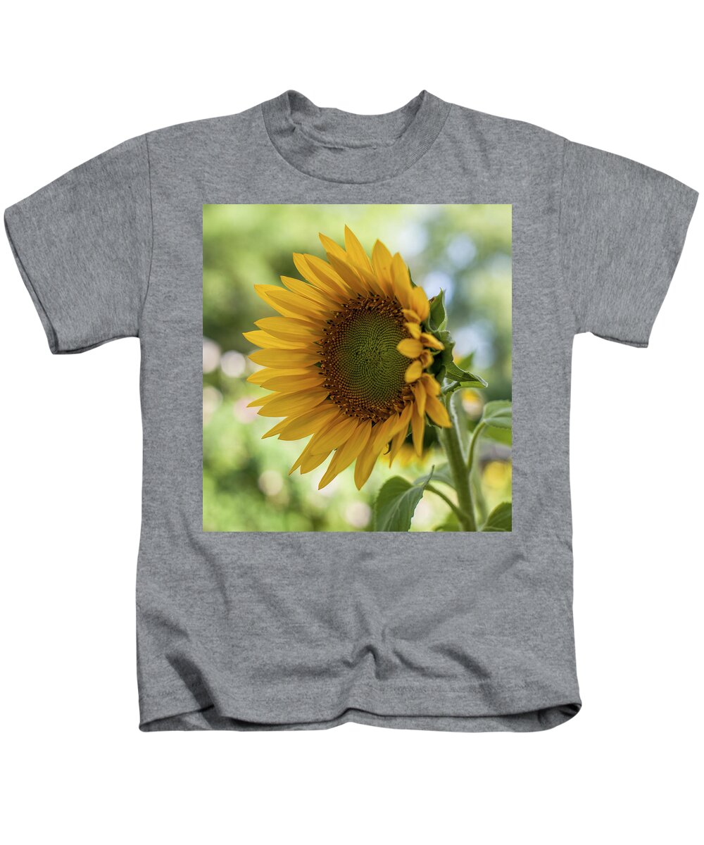 Summer Sunflower Kids T-Shirt featuring the photograph Summer Sunflower by Terry DeLuco