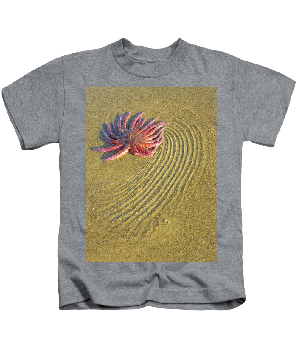 Ocean Kids T-Shirt featuring the photograph Sunflower Starfish by Gallery Of Hope 