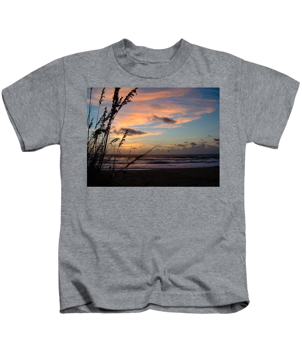 Sunrise Kids T-Shirt featuring the photograph Sunrise over Rodanthe by Stacy Abbott