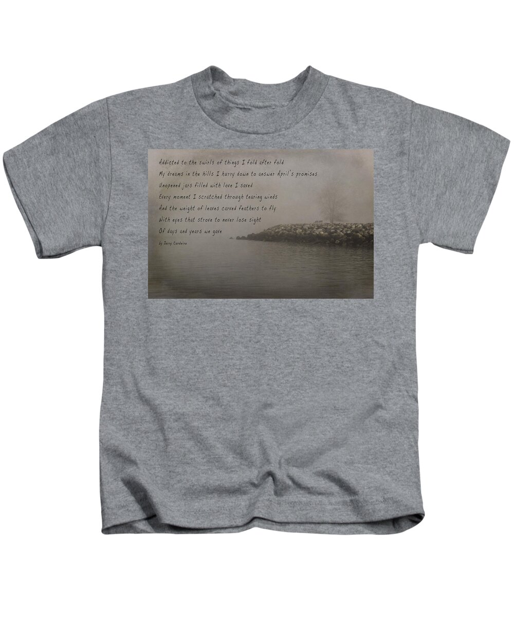 Poem Kids T-Shirt featuring the photograph Swirl Of Things by J C