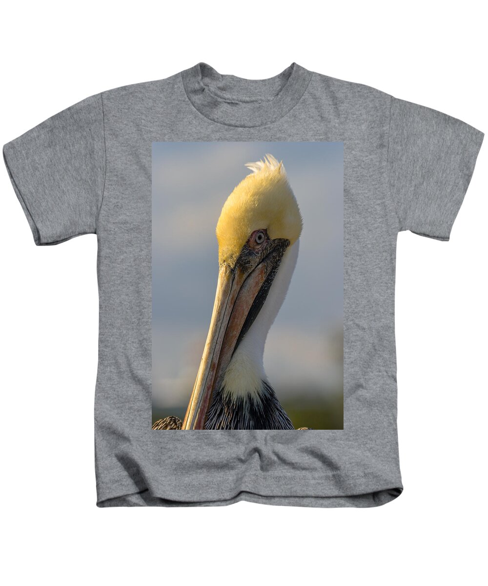 Beak Kids T-Shirt featuring the photograph Take My Best Side by Ed Gleichman