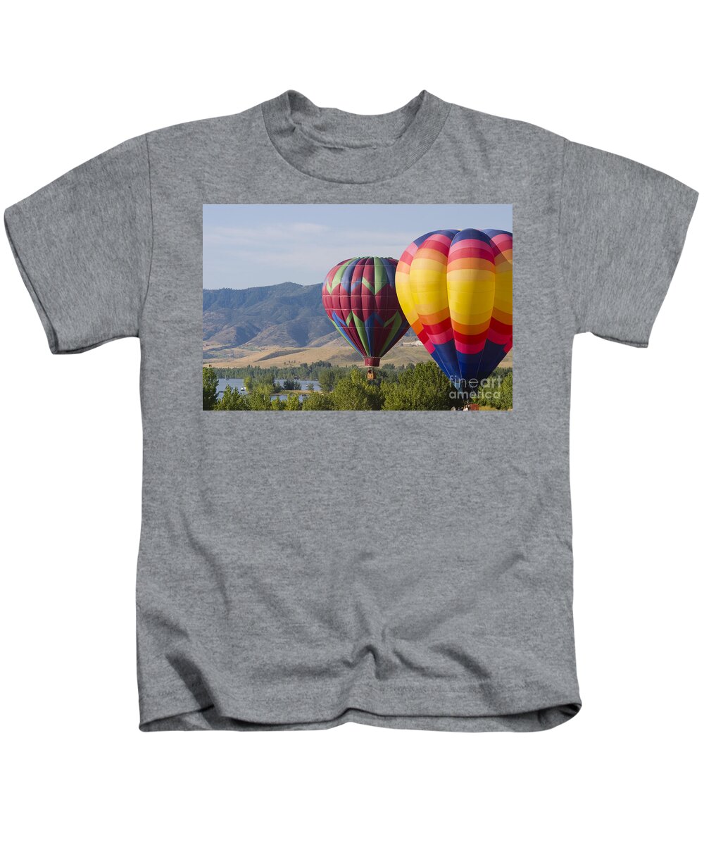 Colorado Kids T-Shirt featuring the photograph Tandem Balloons by Steven Krull