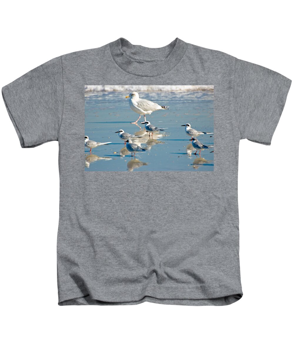 America Kids T-Shirt featuring the photograph The Real Snowbirds by Richard Leighton