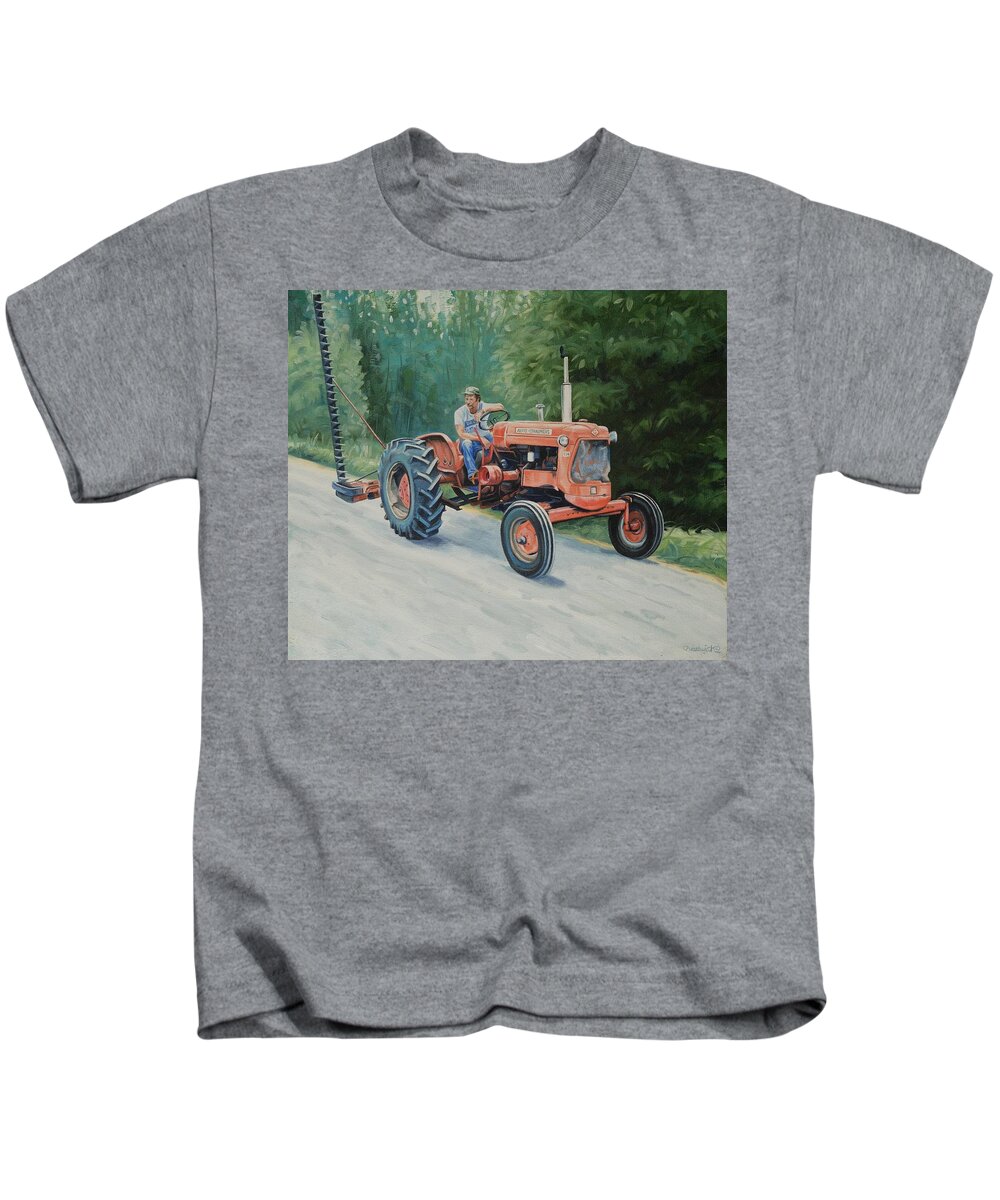 Old Kids T-Shirt featuring the painting Time To Visit by Phil Chadwick